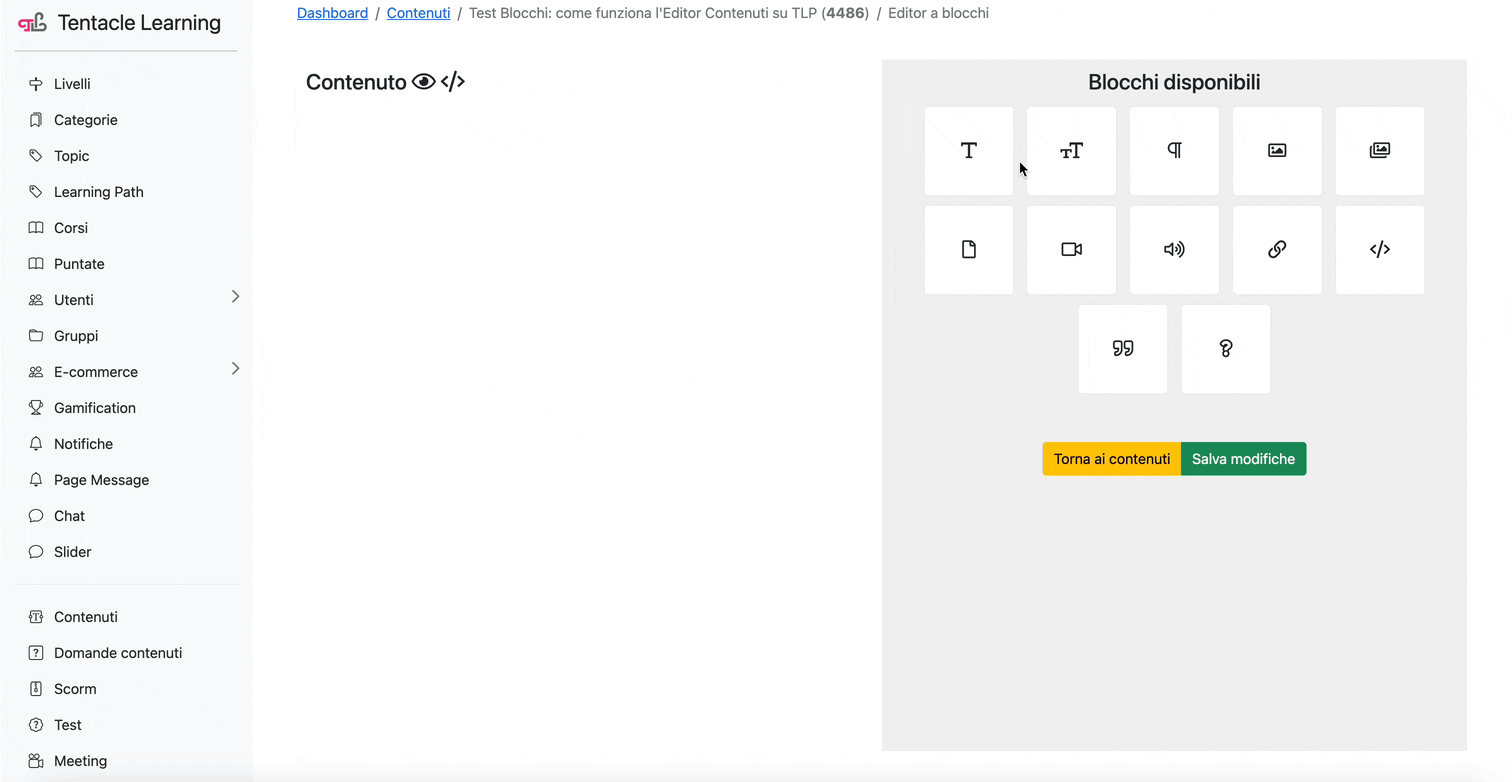 Back-Contenuti-Editor
