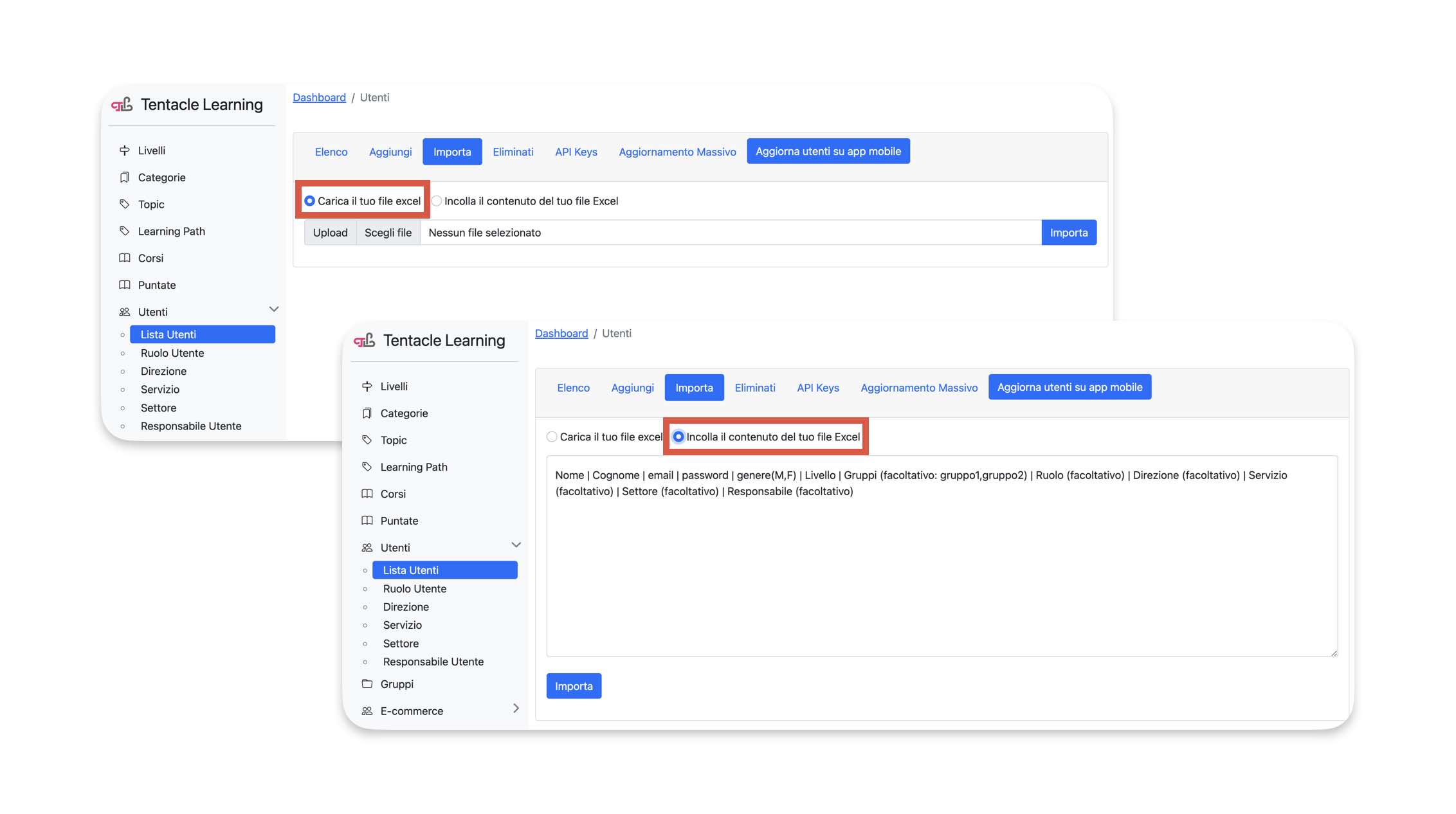 Back-Utenti>ListaUtenti-Importa-Scelte
